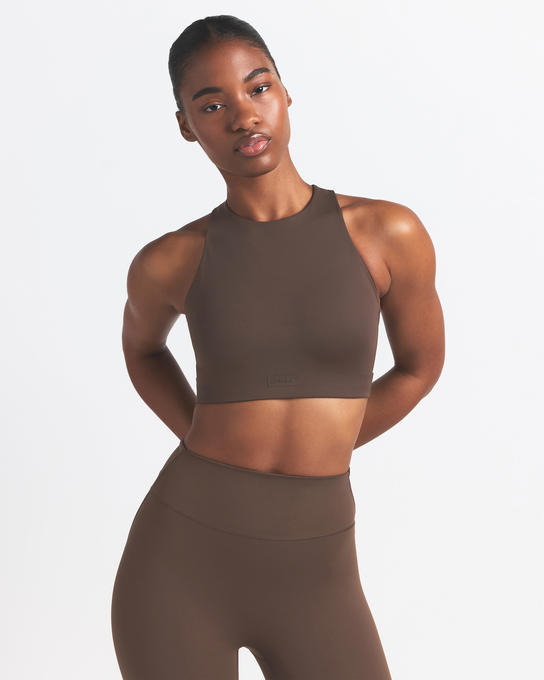 NikeSKIMS Matte Women's High-Neck Bra. Nike.com